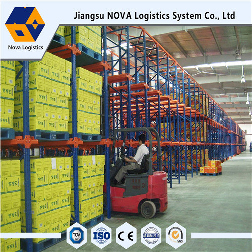 Powder Coating Mataas na Density Drive sa Pallet Racking System mula sa Nova Logistics