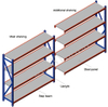 Pang -industriya Medium Duty Metal Shelving Units